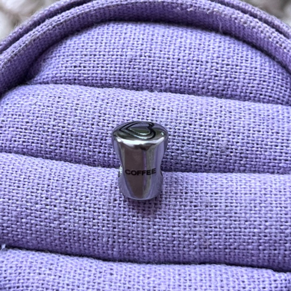 Berloque Separador Xícara de Café em Aço Inox - #3