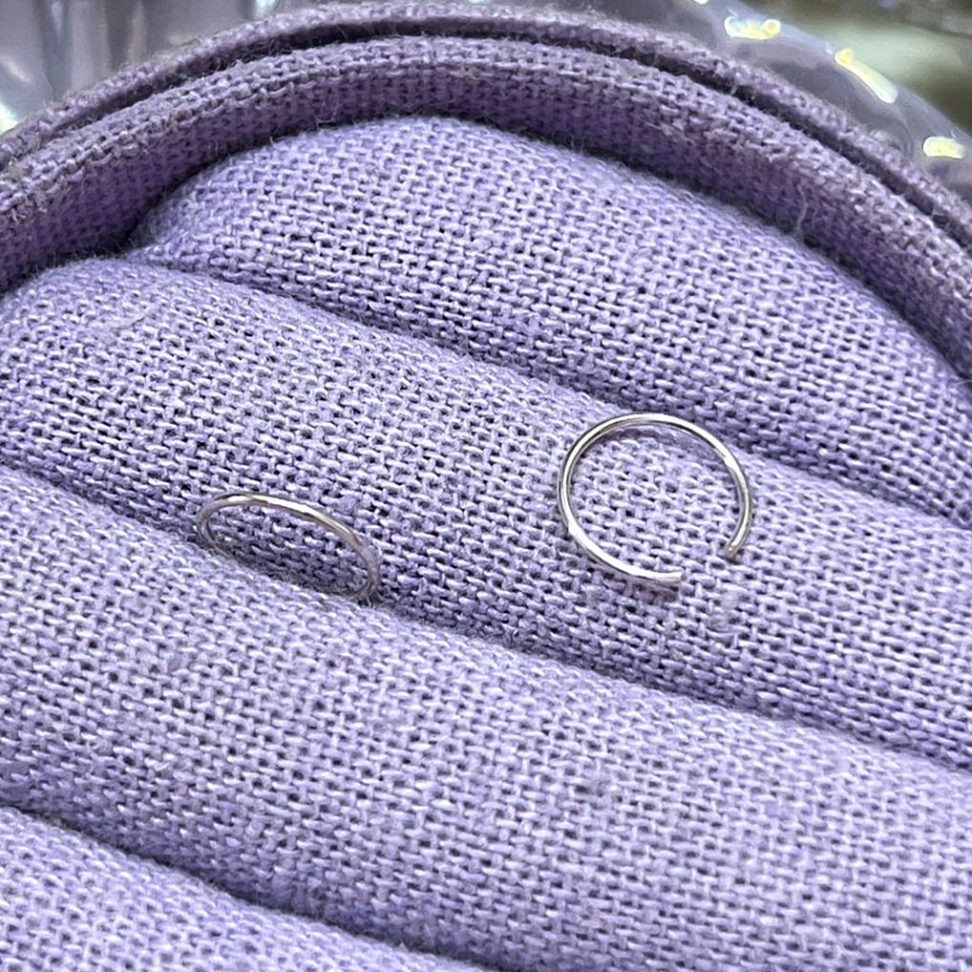 Piercing Argolinha Lisa Nariz Extremidade Regulável