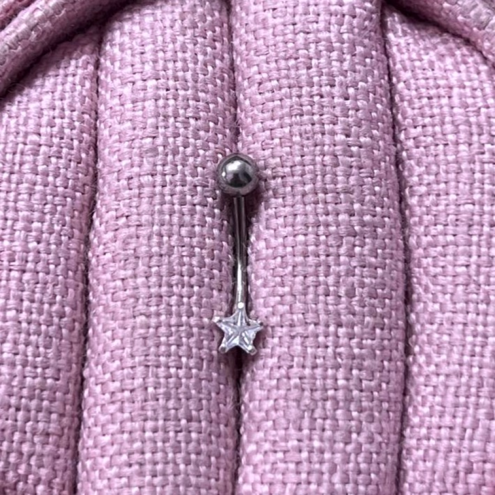 Piercing Umbigo Zircônia Estrela