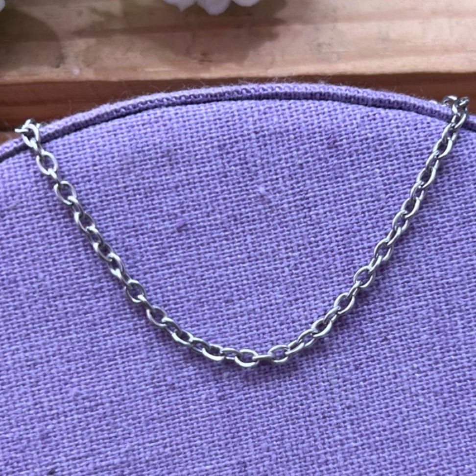 Pulseira Elo Português em Aço Inox - 5cm Extensor