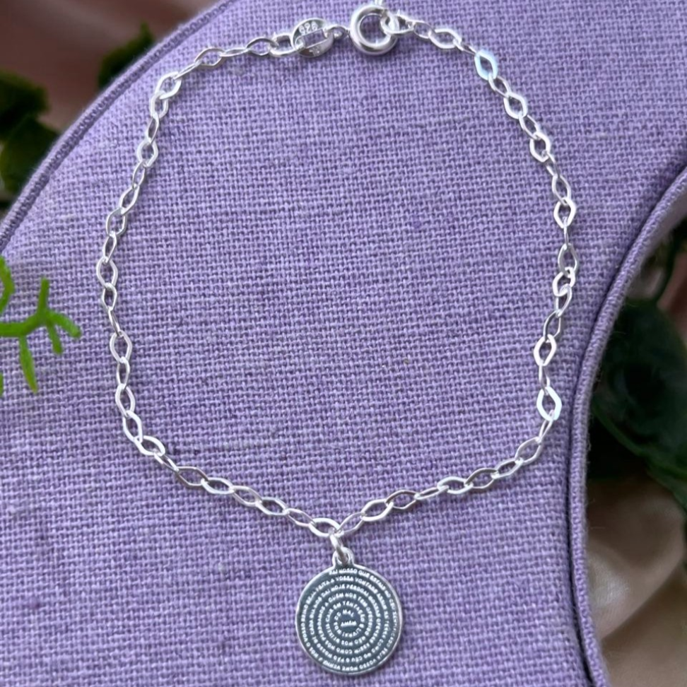 Pulseira Medalha Pai Nosso