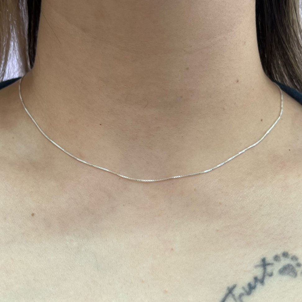 Corrente Veneziana - 40cm - V12 em prata 925