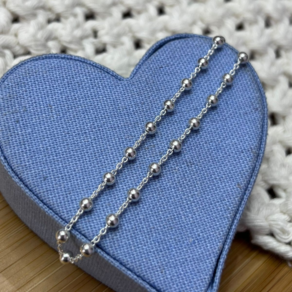 Pulseira Elo Português com Bolinha