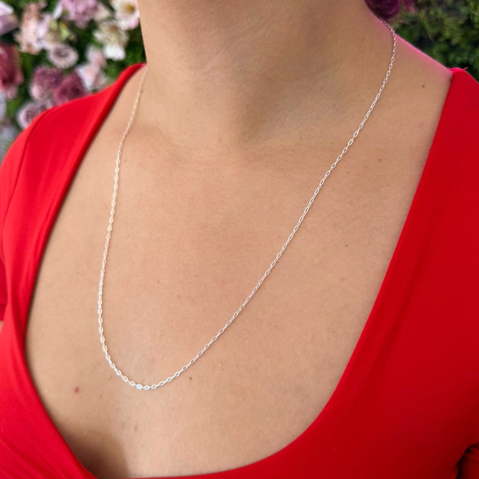 Corrente Cartier Alongada 1mm - 60cm