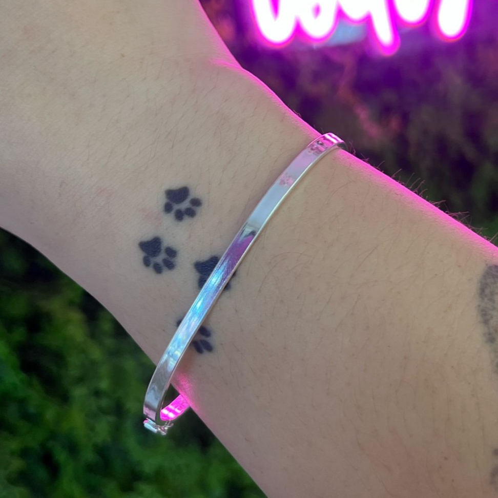 Bracelete Liso Fio Quadrado - 3mm