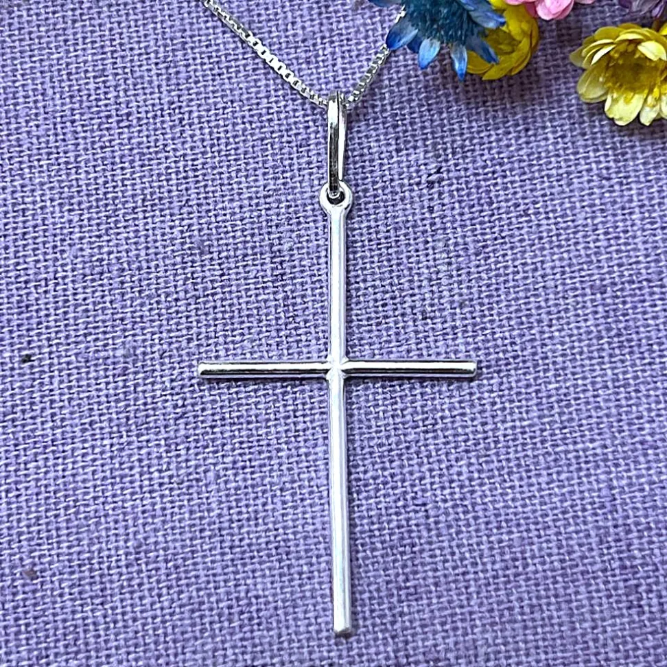 Pingente Crucifixo Frente e Verso 23x38mm