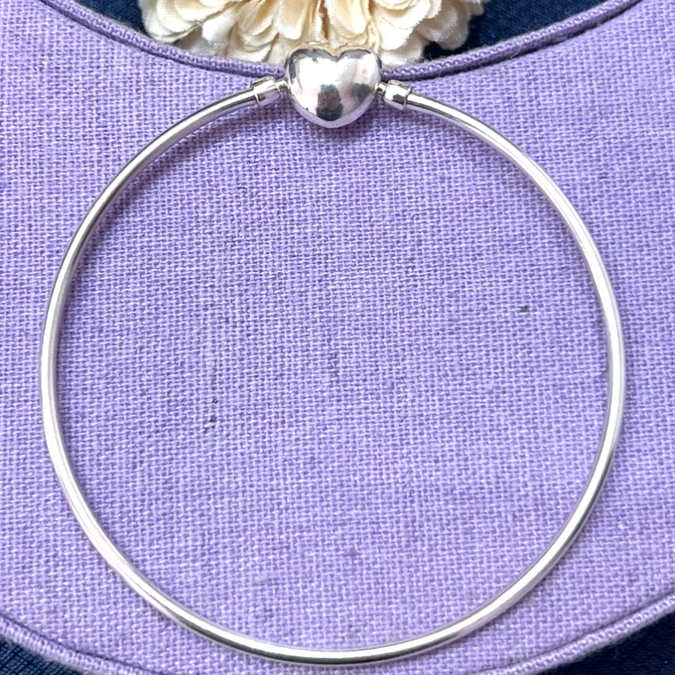 Pulseira para Berloque Rígida em prata 925