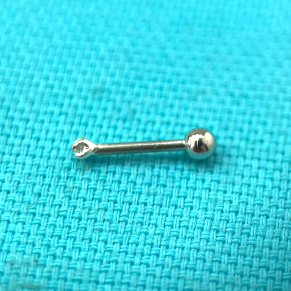 Piercing Labret Ponto de Luz 2mm
