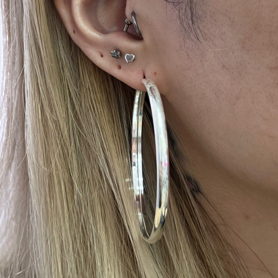 Argola Lisa 4mm x 55mm