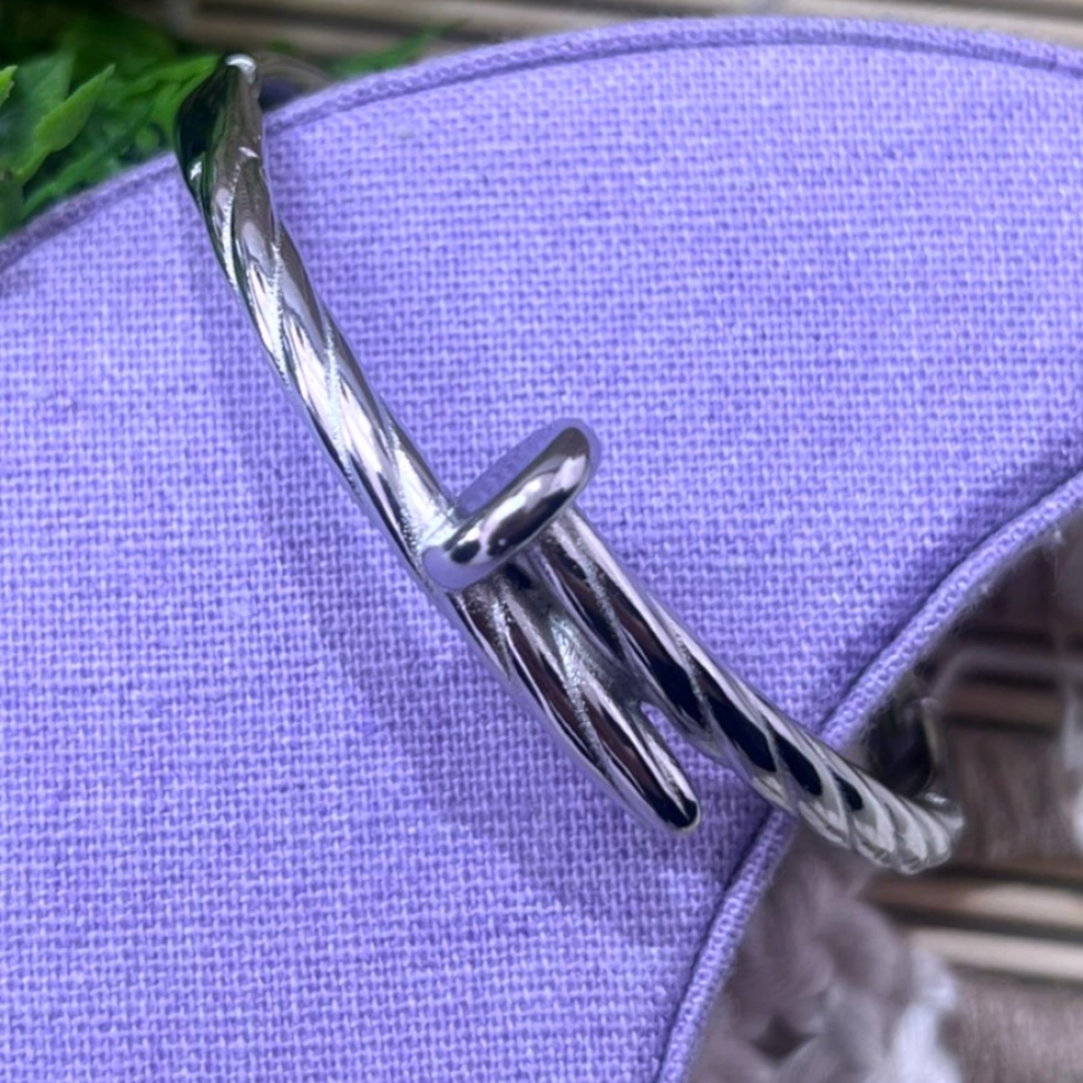 Bracelete Prego em Aço Inox