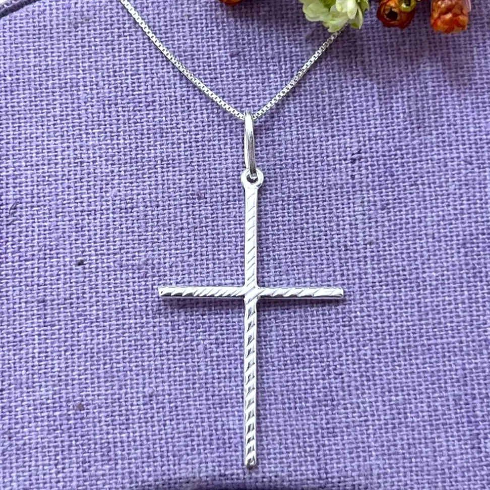 Pingente Crucifixo Frente e Verso 23x38mm