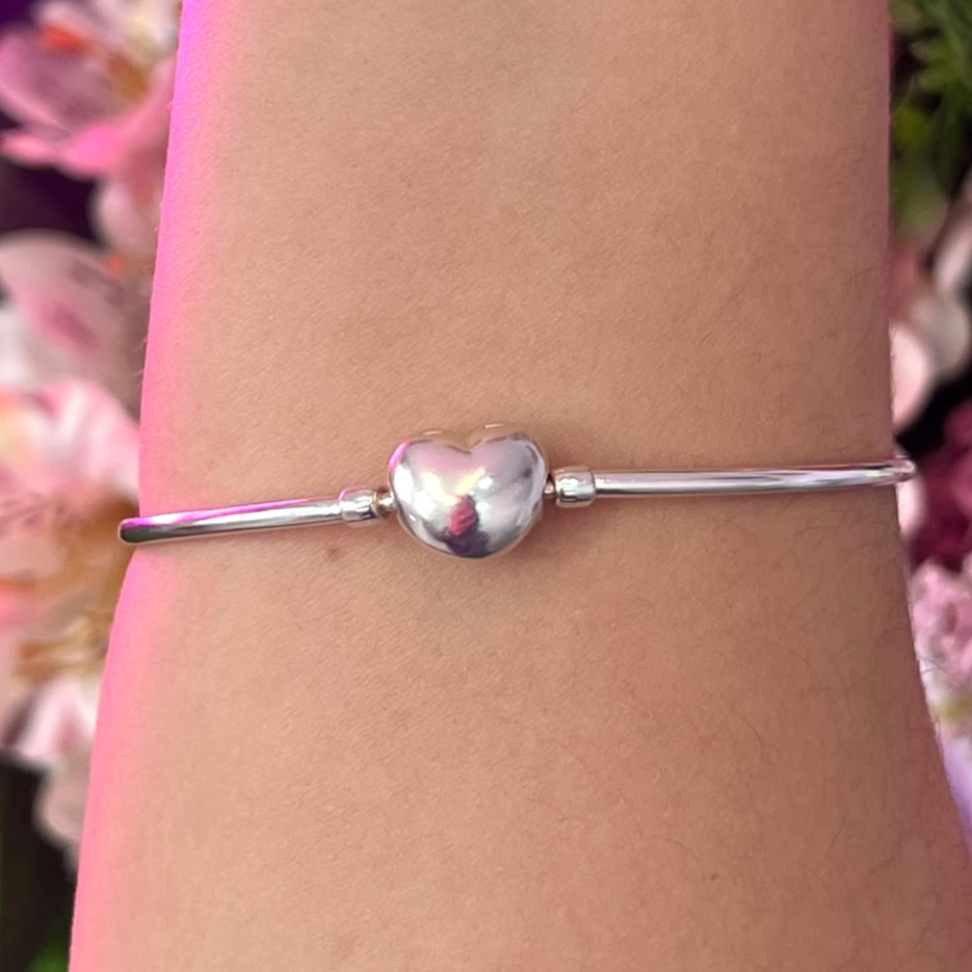 Pulseira para Berloque Rígida em prata 925