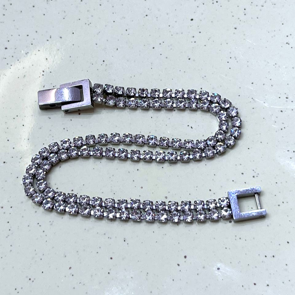 Pulseira Riviera Dupla Fecho Gaveta em Aço Inox