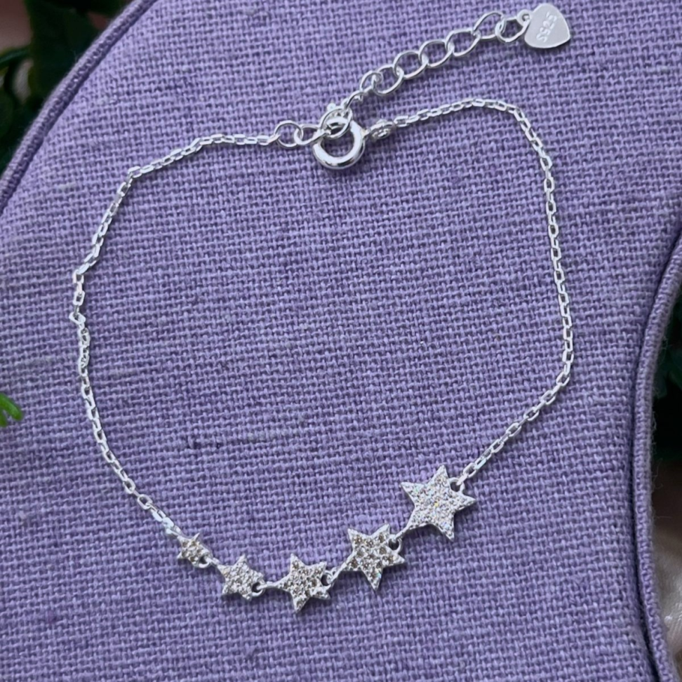 Pulseira 5 Estrelas Cravejadas
