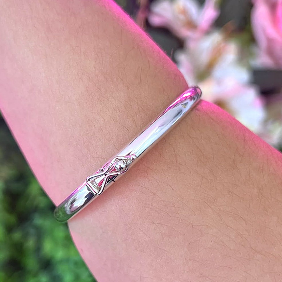 Bracelete Liso Fio Redondo - 5mm em prata 925 - #3