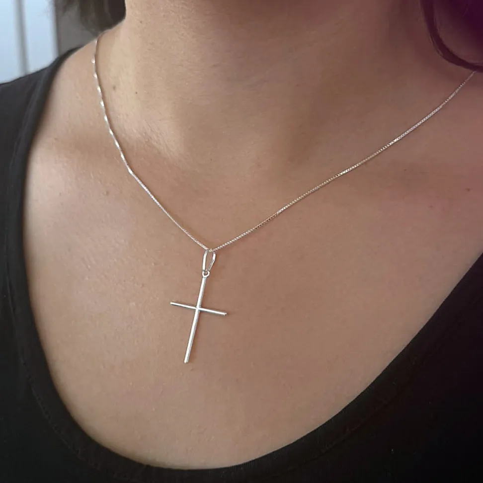 Pingente Crucifixo Frente e Verso 21x30mm - #3