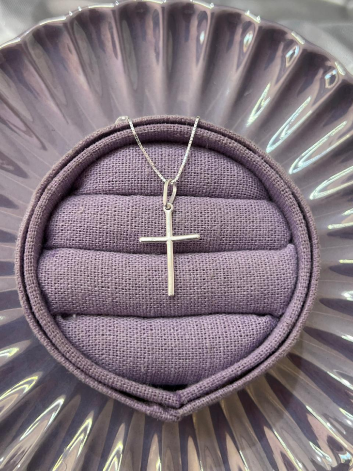 Pingente Crucifixo Frente e Verso 14x23mm