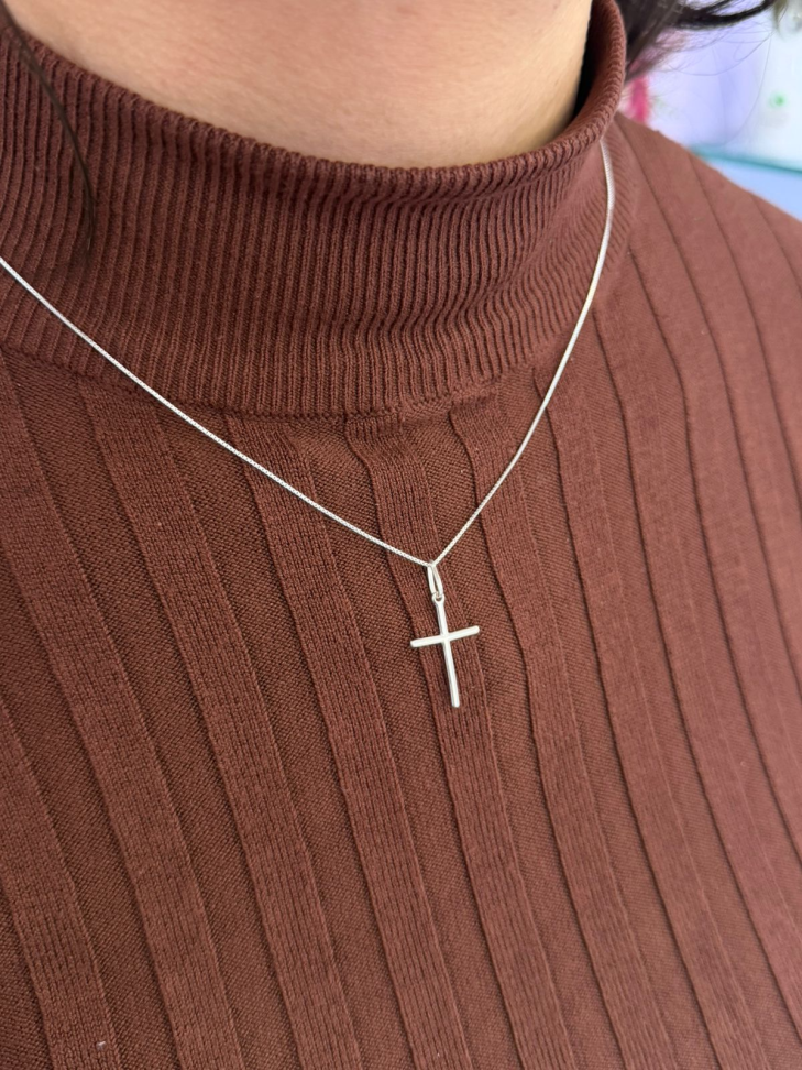 Pingente Crucifixo Frente e Verso 14x23mm - #3
