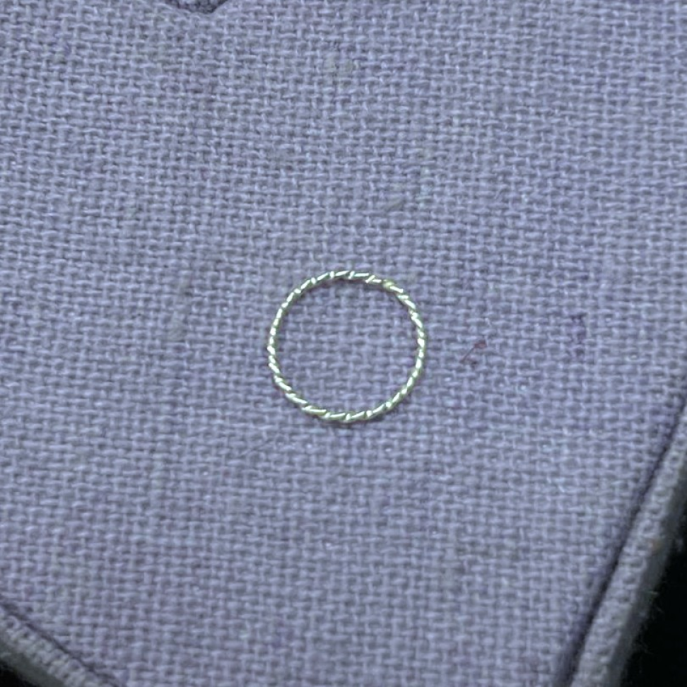 Piercing Argola Nariz Torcida 8mm