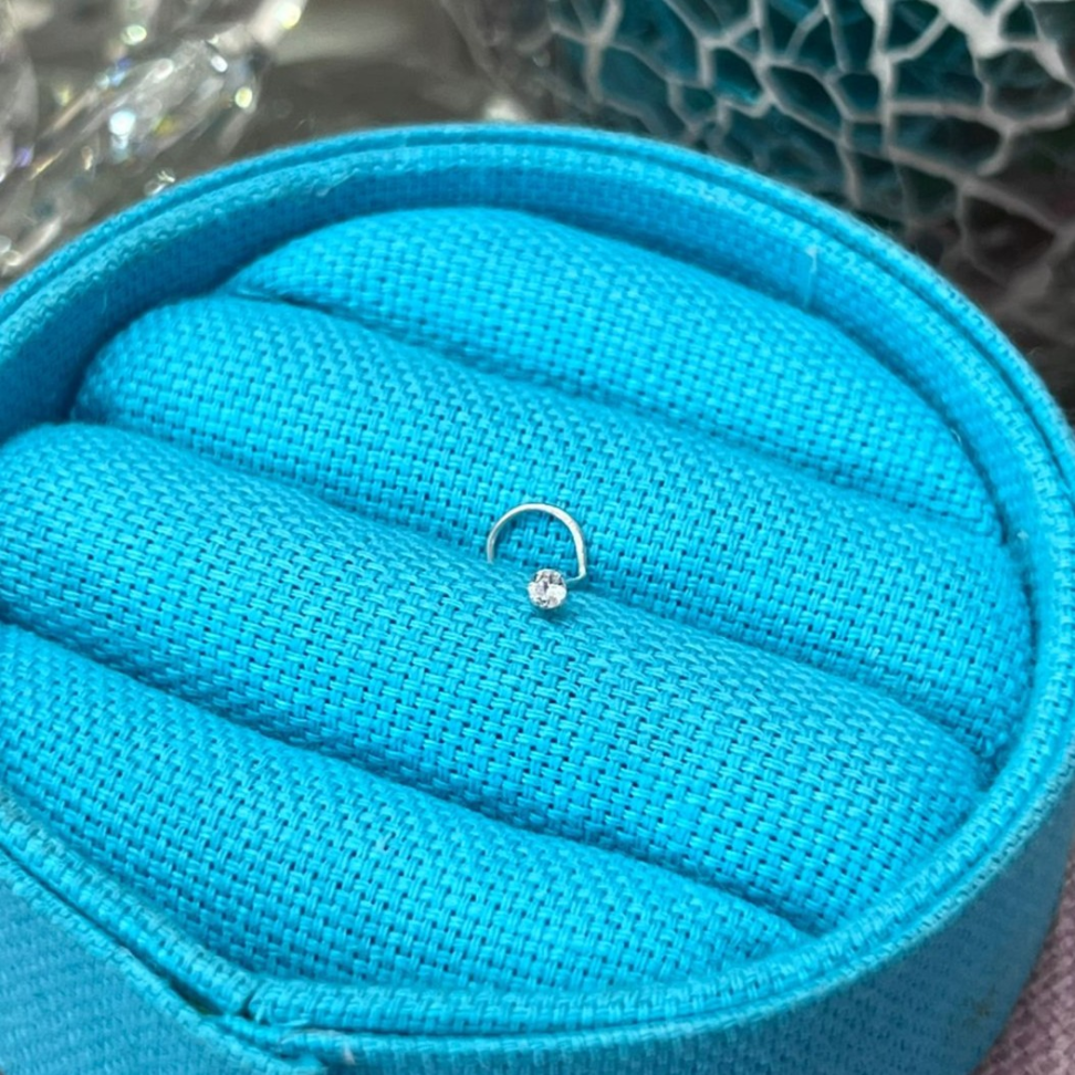Piercing Nariz Ponto de Luz Mini em prata 925 - #3