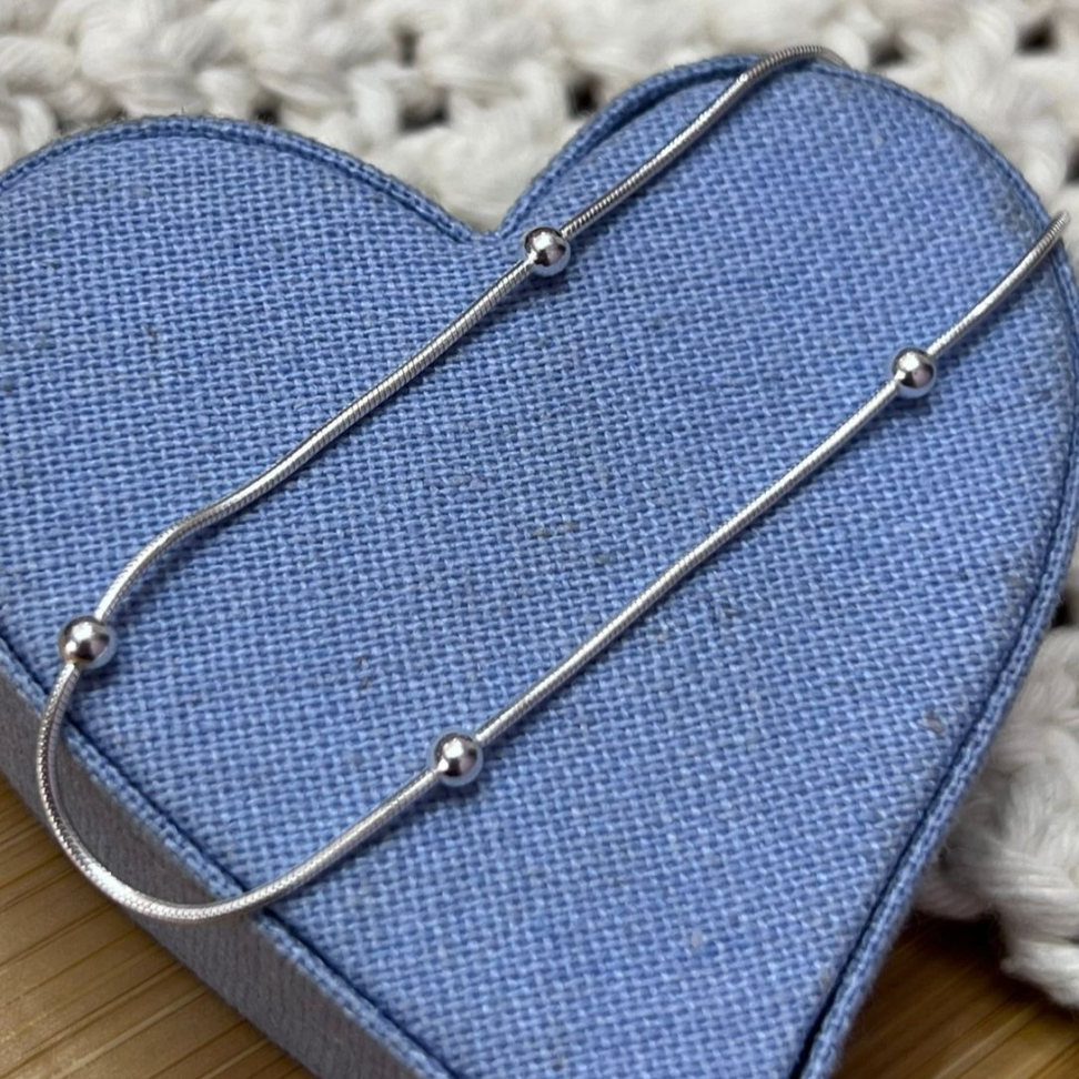 Pulseira Rabo de Rato com Bolinha