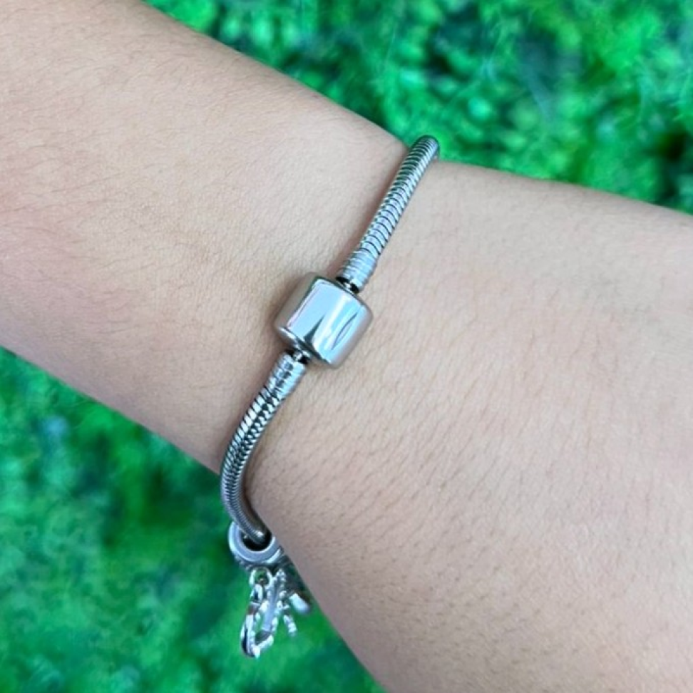 Pulseira para Berloque em Aço Inox