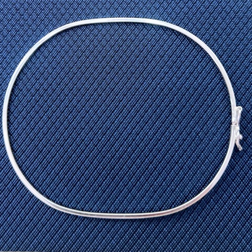 Bracelete Liso Fio Quadrado - 1 mm