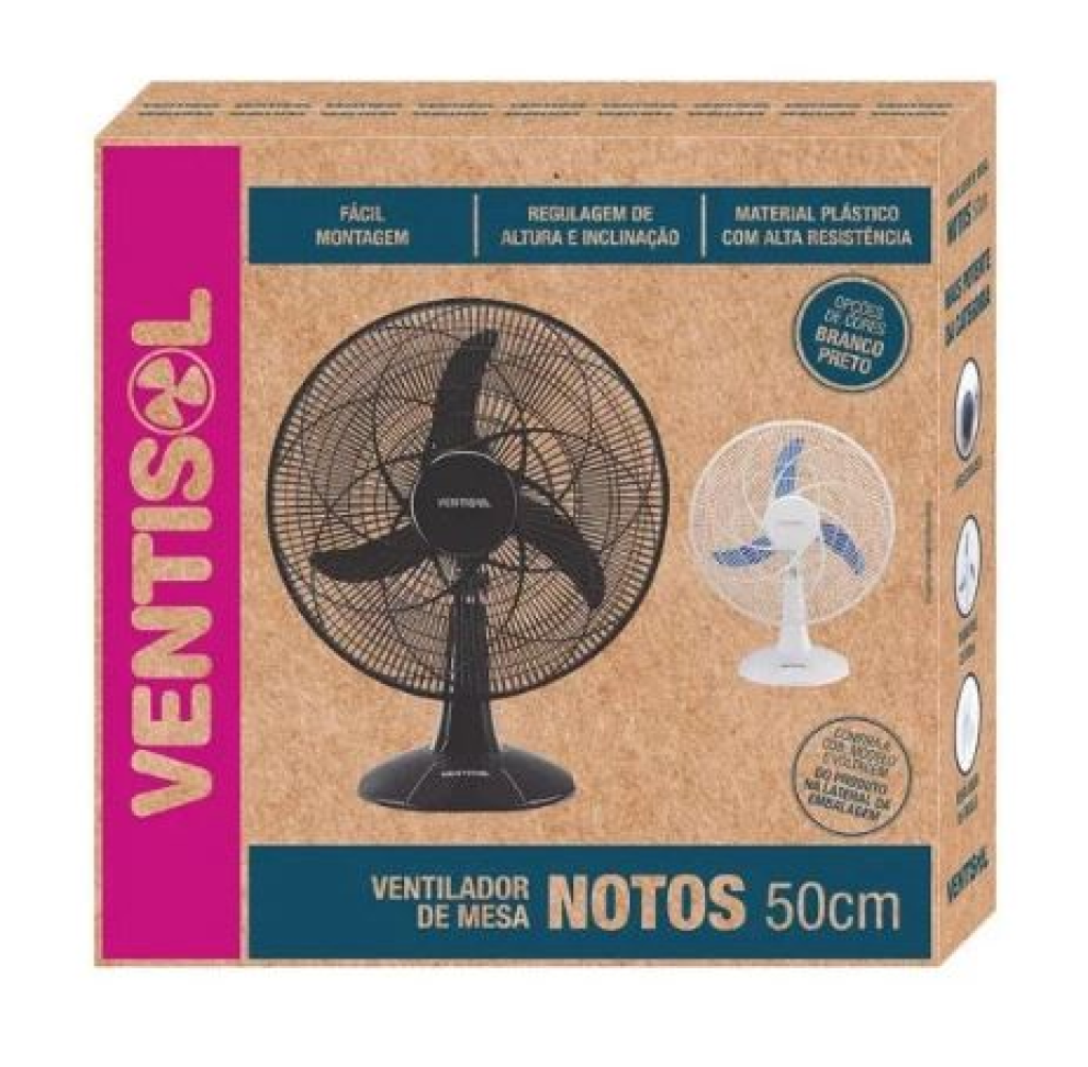 Ventilador 50cm VENTISOL - Modelo NOTOS 127v