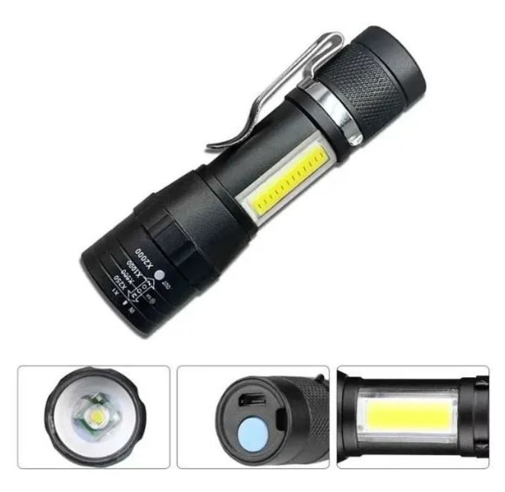 Lanterna Mini LED Recarregável USB - #3
