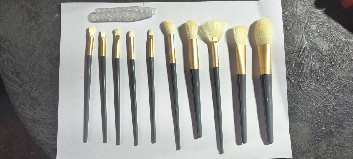 Kit 10 pinceis profissional para maquiagem Pinceis esfumar contorno - #4