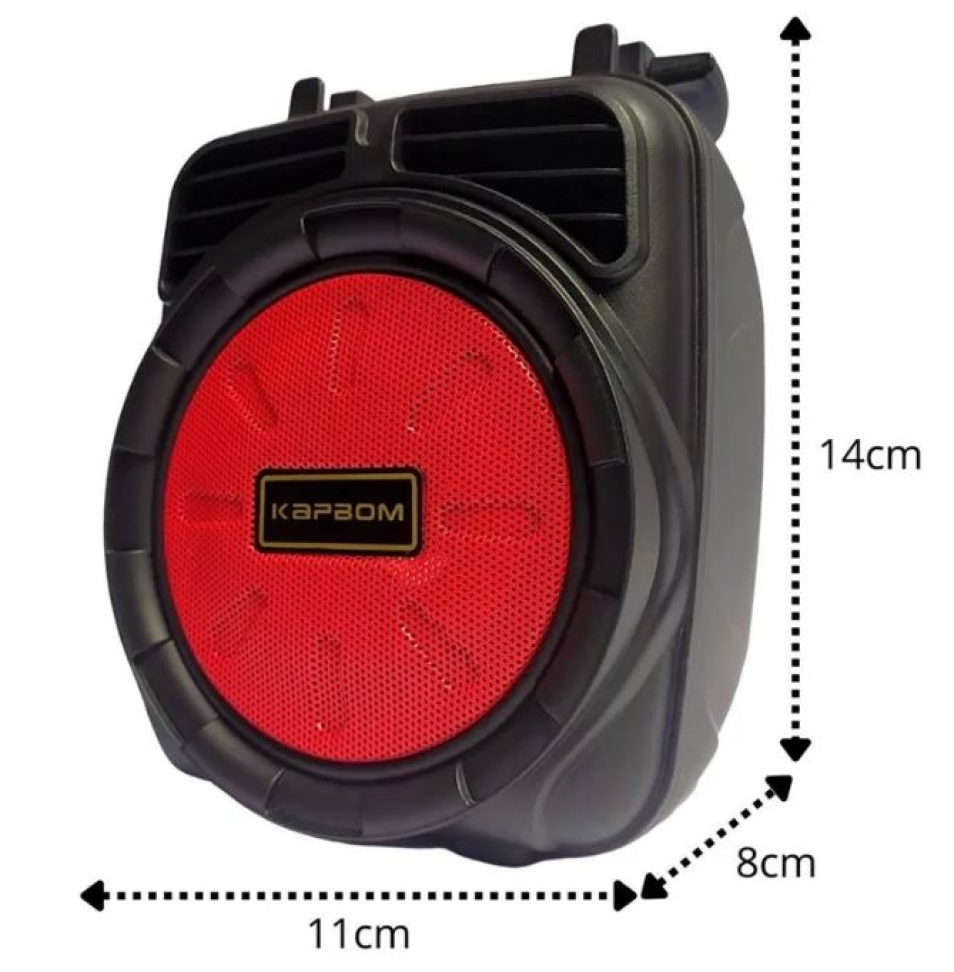 Mini Caixa De Som Bluetooth Com Radio FM E Led - #6
