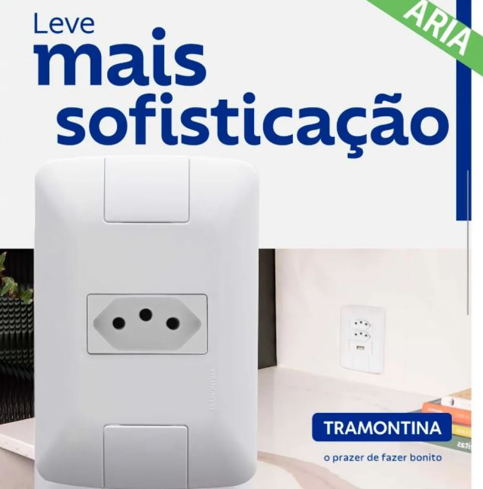Tomada Fêmea Embutir 4x2 - Linha Aria - Tramontina - #3