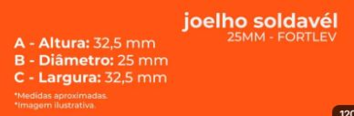 Joelho 90 soldável PVC 25mm FORTLEV - #3