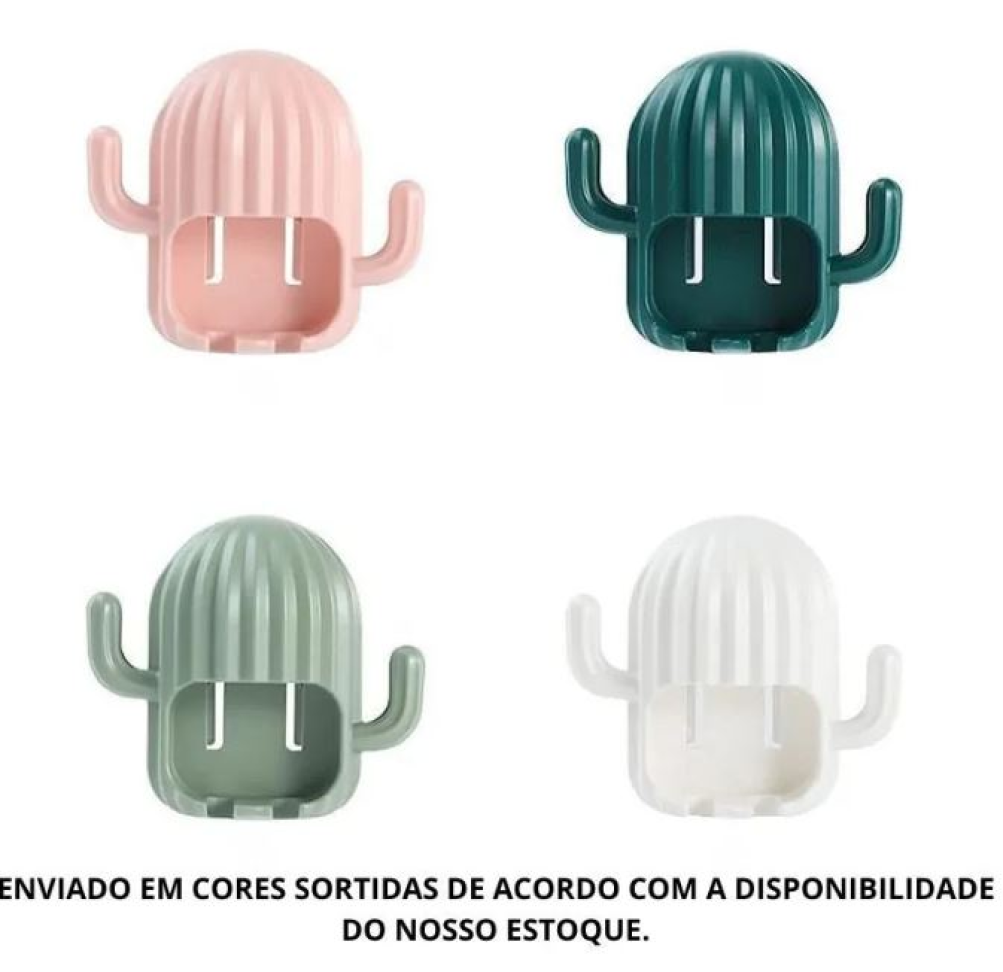 Suporte Para Escova De Dentes Decorativo Cacto - #7