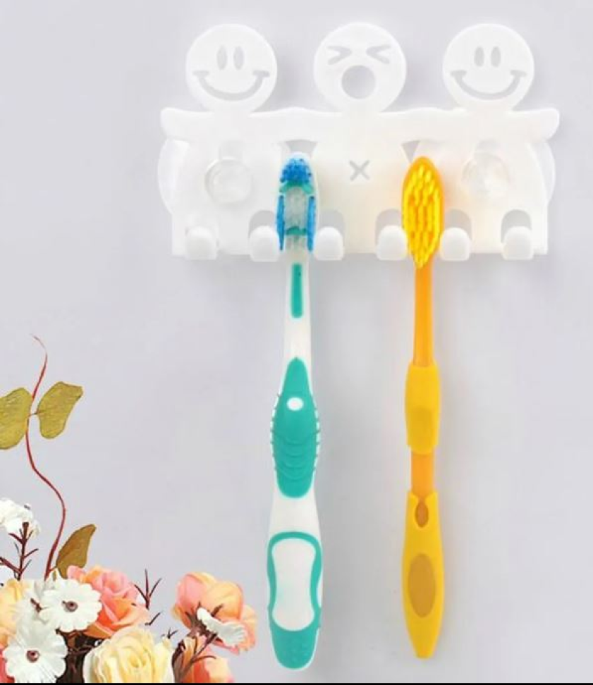 Suporte de Escova de Dente Banheiro Sem Furos Adesivo - #3