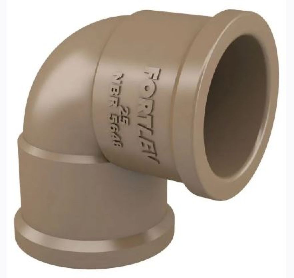Joelho 90 soldável PVC 25mm FORTLEV