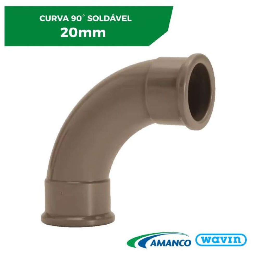 Curva 90º PVC soldável 20Mmm AMANCO