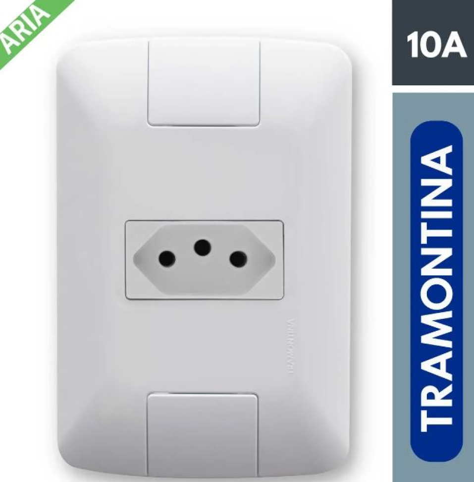 Tomada Fêmea Embutir 4x2 -  Linha Aria - Tramontina