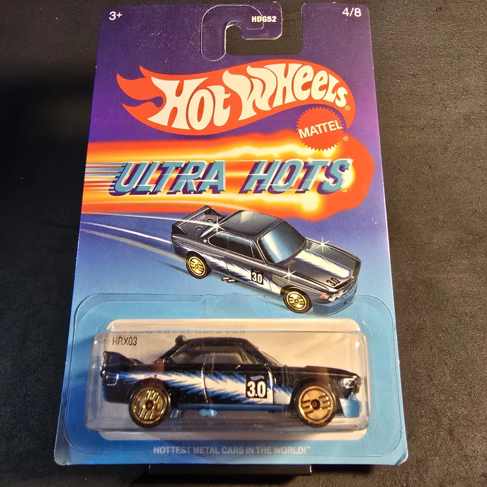 '73 BMW 3.0 CSL Race Car - Silver Series - Ultra Hots - Spectraflame Black - 2024 - #1