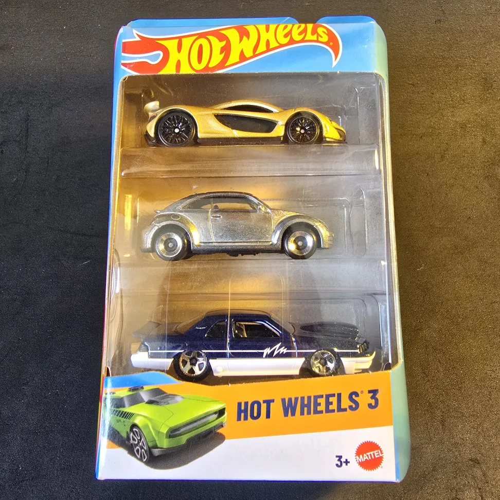 3 PACK - MCLAREN P1 / VW BEETLE (ZAMAC) / 1988 FORD T-BIRD - 2025 - #1