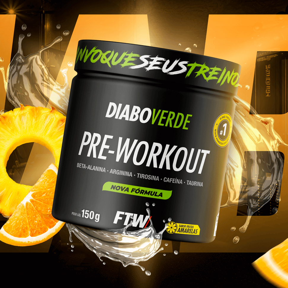 Pré Treino Diabo verde 150g - FTW