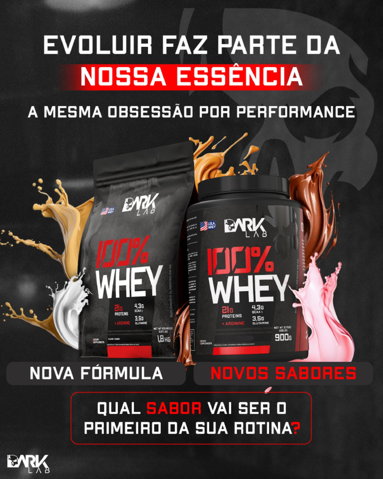 Whey 100% concentrado Dark Lab 900g