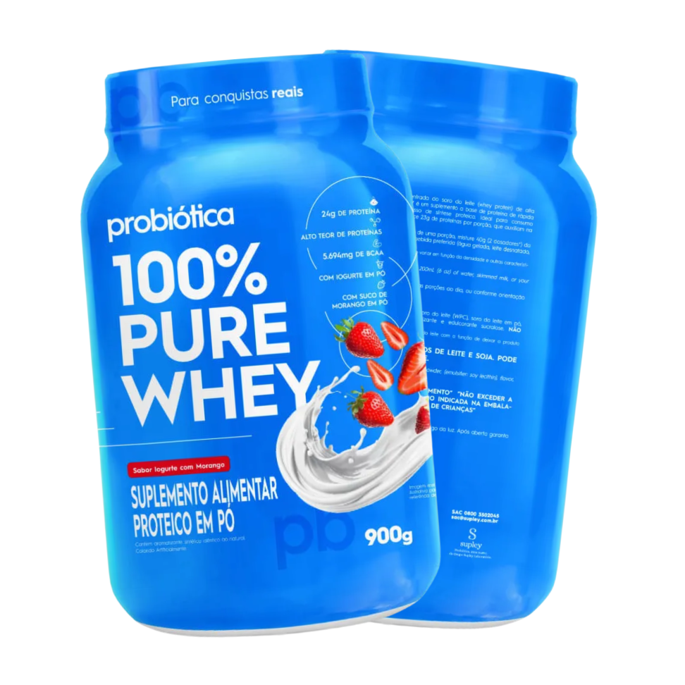 Whey 100% concentrado Probiótica 900g