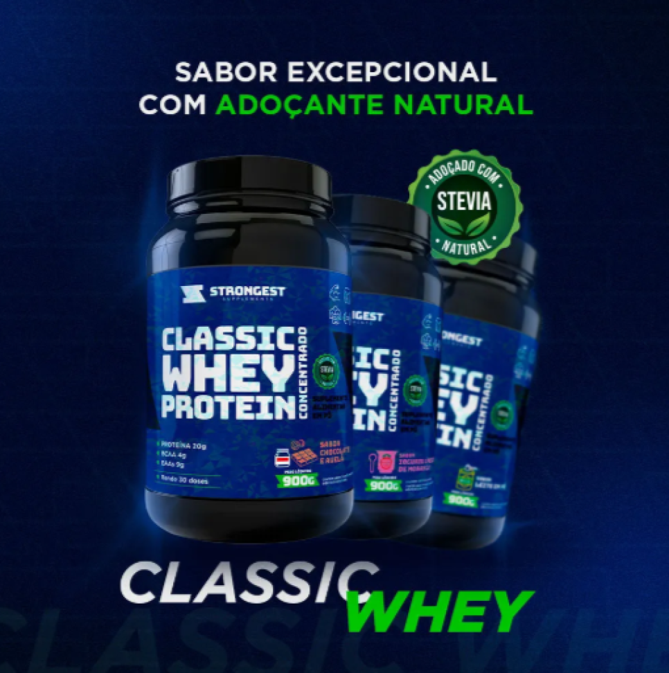 Whey Classic Protein Strongest Supplements 900g
