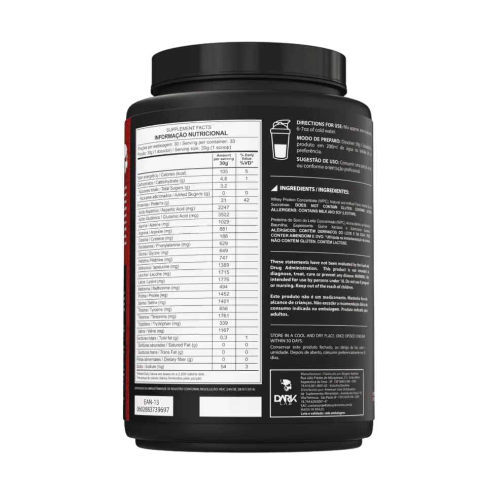 Whey 100% concentrado Dark Lab 900g - #3