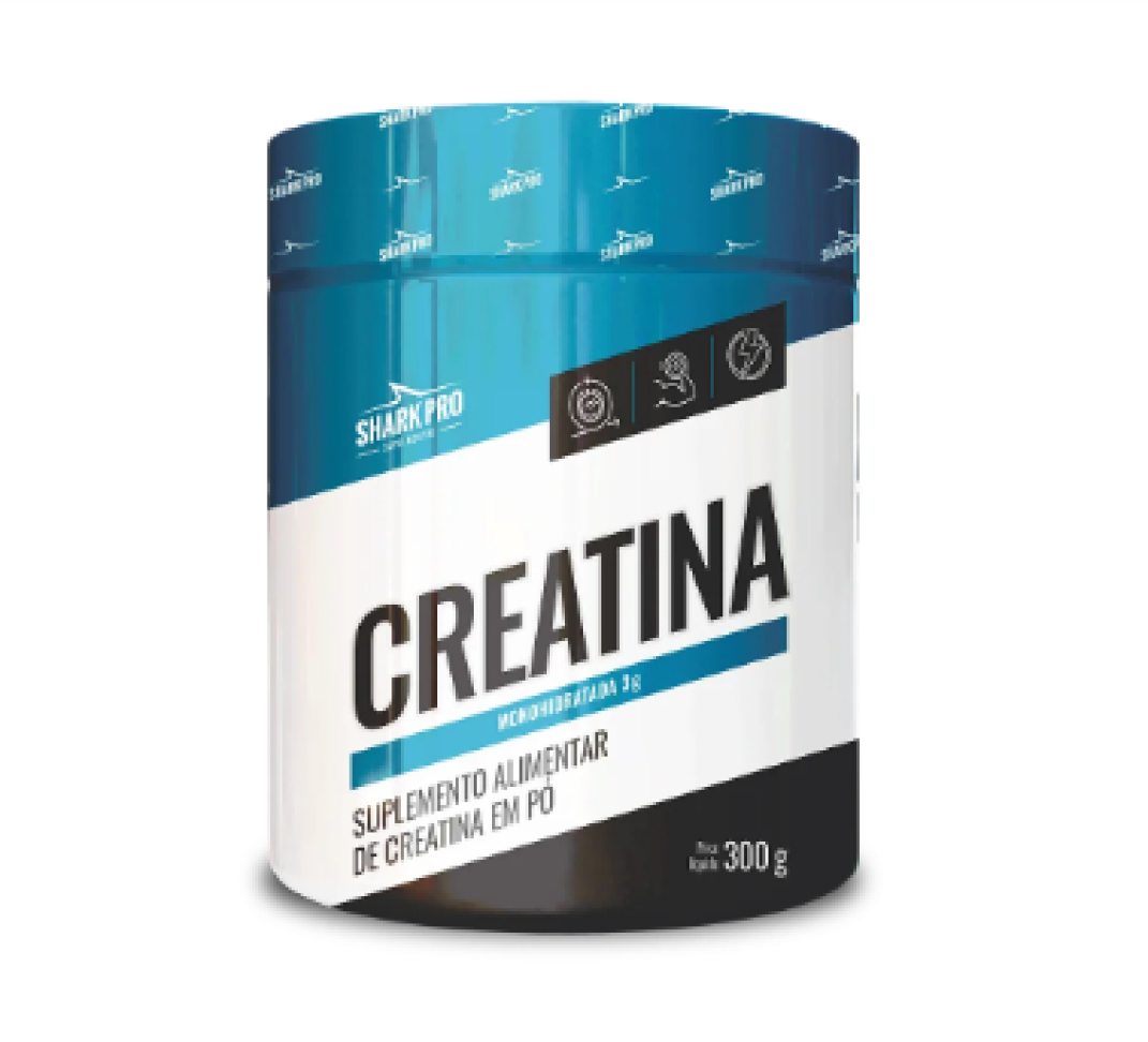 Creatina Shark Pro 300g - 100% pura