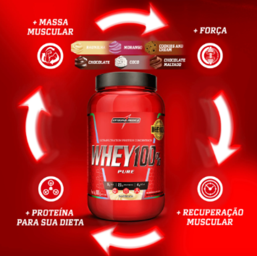 Whey 100% concentrado Integral Médica 900g - #3