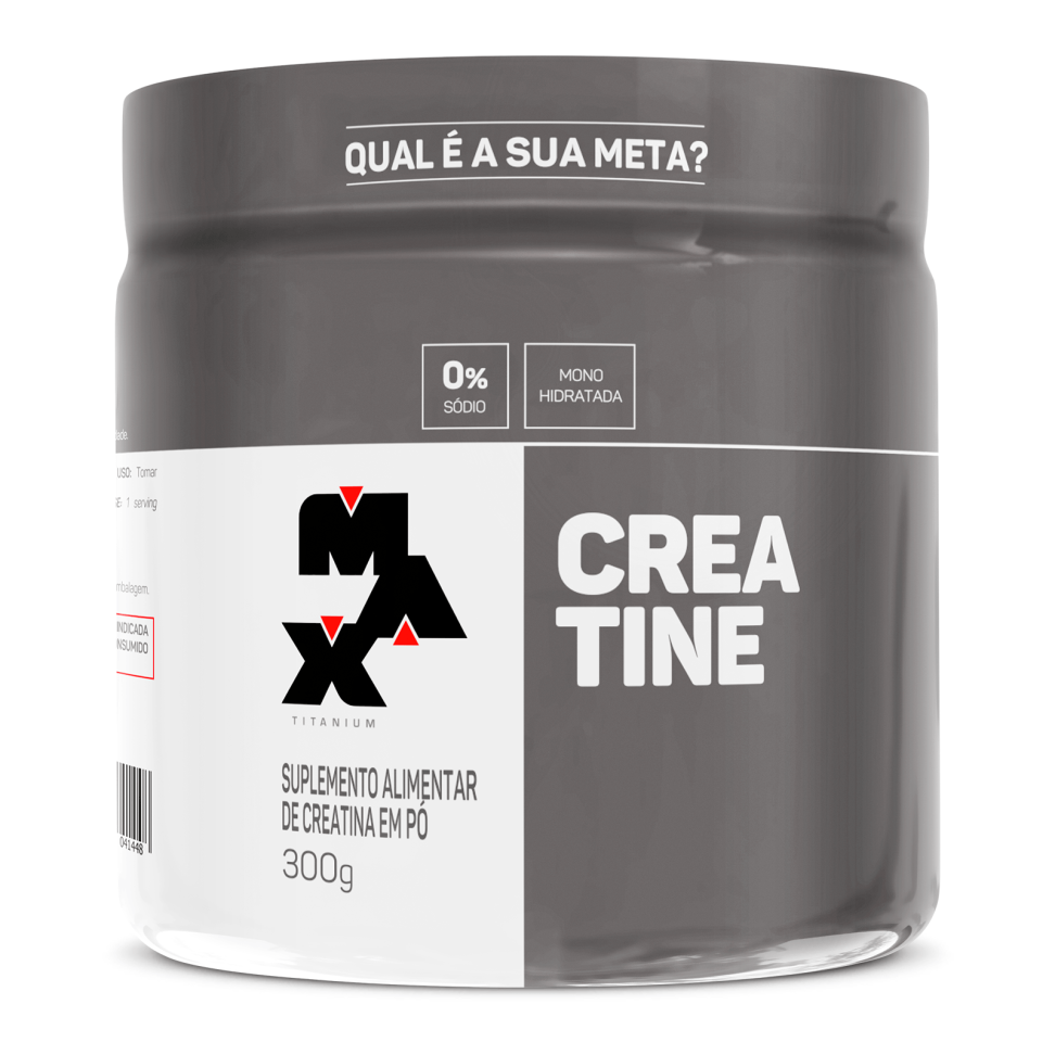 Creatina Max Titanium 300g - 100% pura