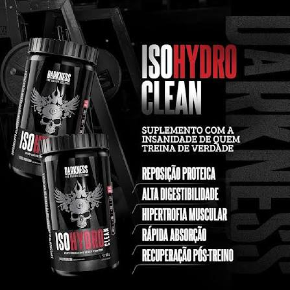 Iso Hydro Clean Darkness 900g - Zero lactose