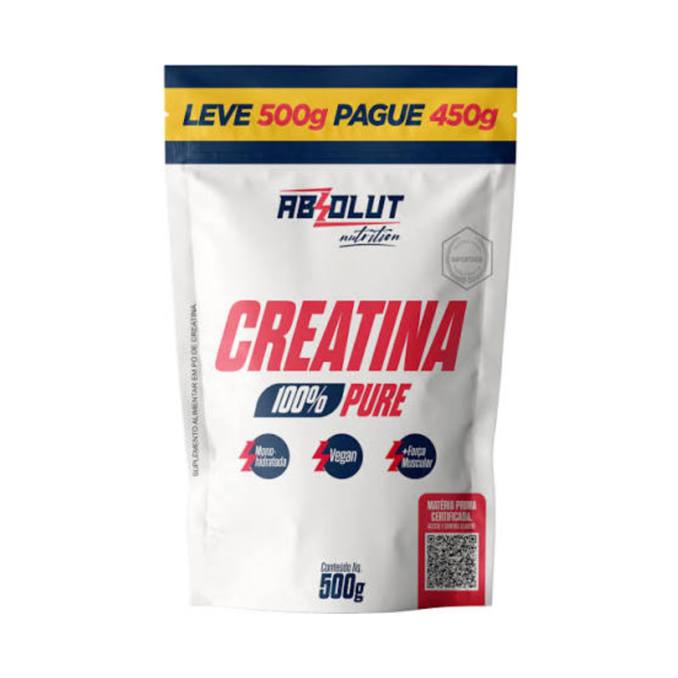 Creatina Absolut 500g Refil - 100% pura